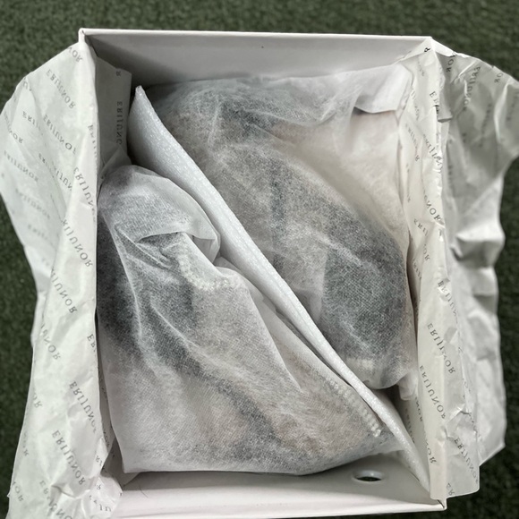 Black satin rhinestone platform heels by Erijunor - Picture 9 of 11